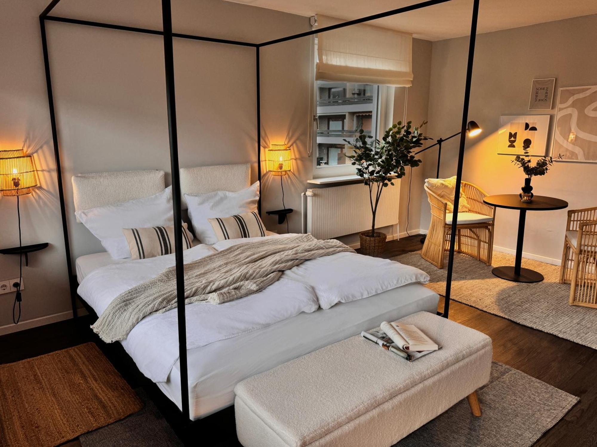 Seaside Rooms - Design-Apartment Mit Balkon & Parkplatz - Inklusive Strandkorb Direkt Am Wasser Und Spa & Sauna Saisonal Büsum Kültér fotó